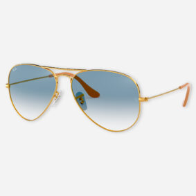 Óculos De Sol Ray-Ban Aviador Clássico Lente Azul Degradê