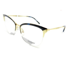 Armação Ana Hickmann AH1352 04b 54 fny Metal Dourado / Azul Mesclado