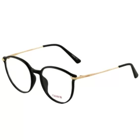 Óculos Feminino Carmim Preto Redondo/Gatinho CRM41937 C3 50